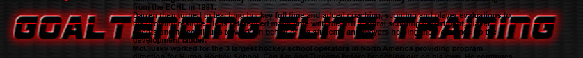 Goaltending Elite Training