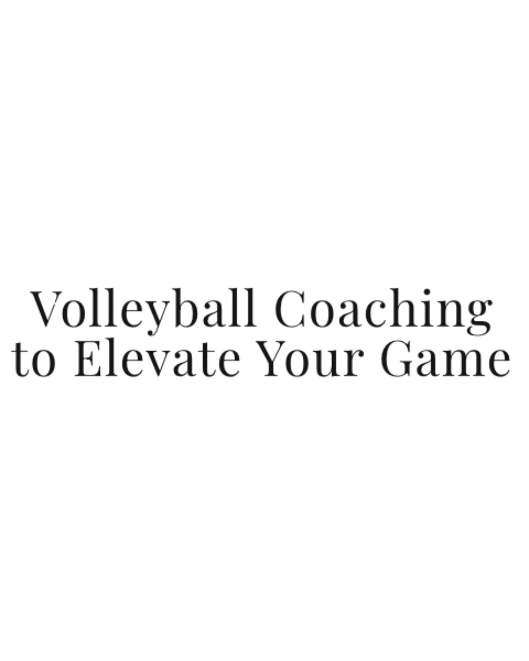 VB Coach Loren